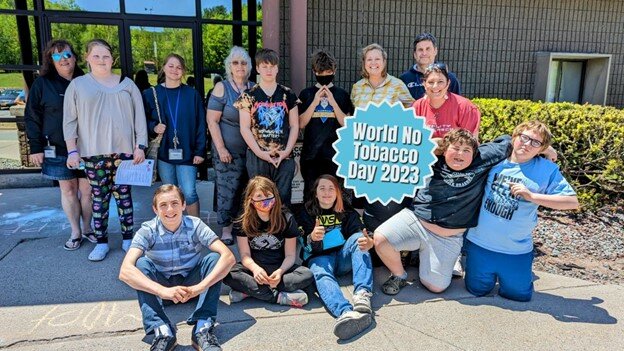 “On the last day, the students chalked the walk," said Amanda Langseder,  managing director of Sullivan 180. "They put anti-vaping messages and facts they  learned about tobacco all over the sidewalks in front of their school buildings. This  created a highly visible teachable moment for the full school community in a creative and fun way.”